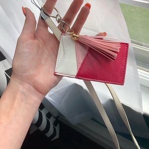 Lanyard credit card holder
